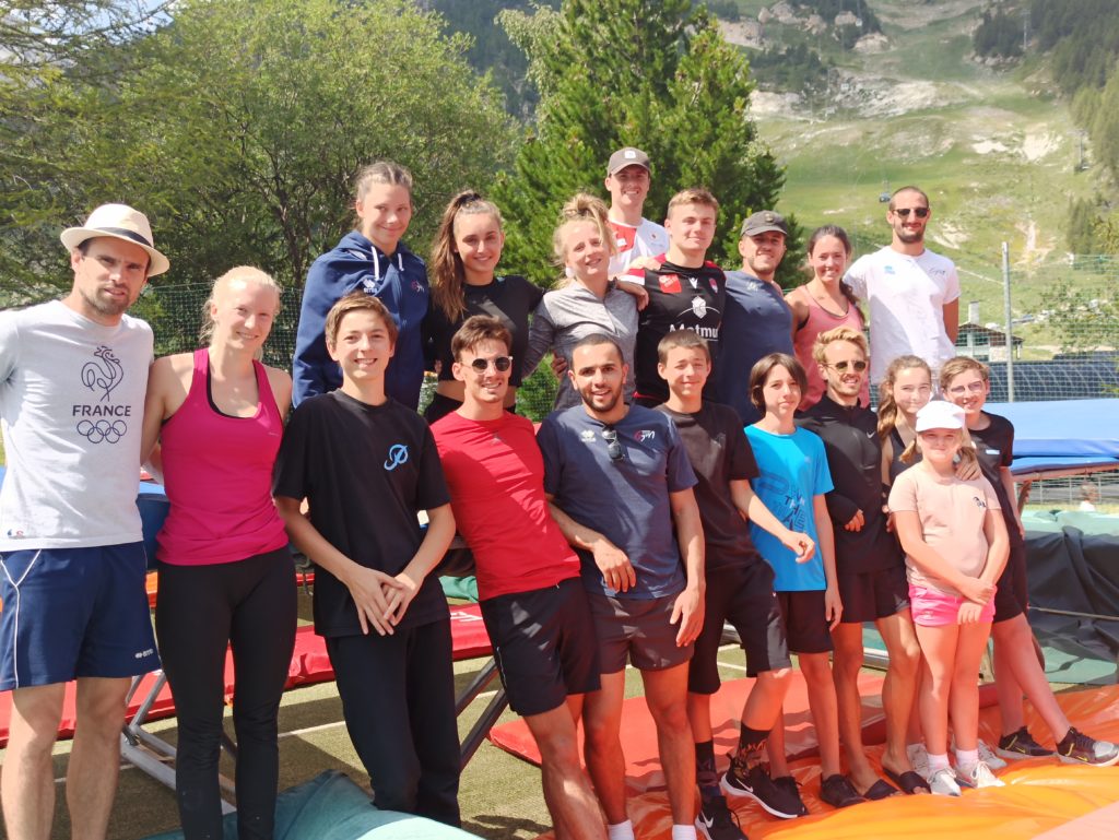 ValTrampo stage loisirs trampoline équipe France