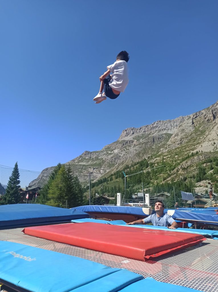Mathéo stage trampoline